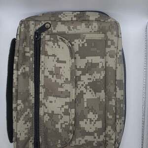 Carry all Case/Book-cover 2 Outer pockets Zip Close Camouflage